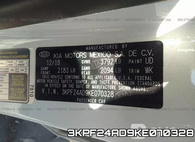 3KPF24AD9KE070328 фото 10
