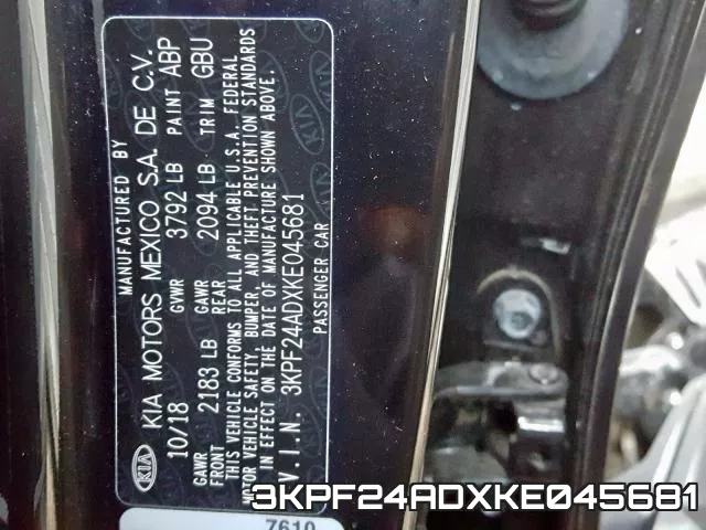 3KPF24ADXKE045681 фото 2