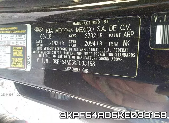 3KPF54AD5KE033168 фото 10