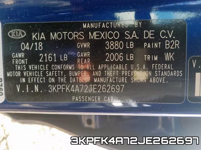 3KPFK4A72JE262697 фото 2
