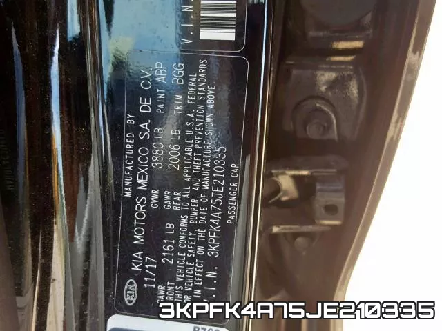 3KPFK4A75JE210335 фото 2