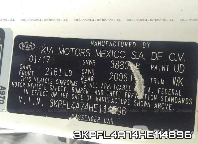 3KPFL4A74HE114896 фото 10