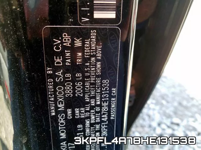 3KPFL4A78HE131538 фото 2