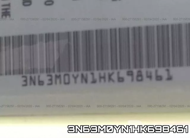 3N63M0YN1HK698461 фото 10