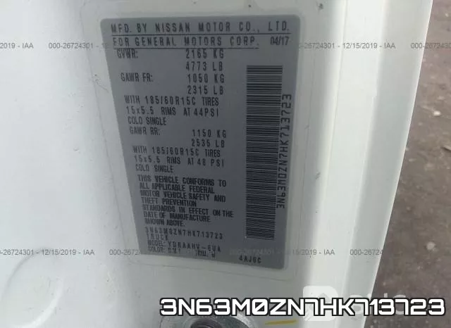 3N63M0ZN7HK713723 фото 10