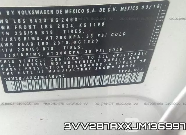 3VV2B7AXXJM136997 фото 10