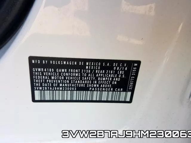 3VW2B7AJ9HM230063 фото 2