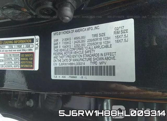 5J6RW1H88HL009314 фото 10
