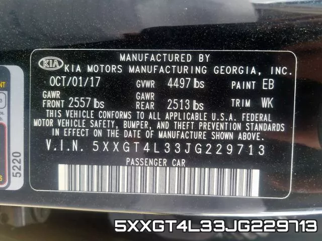 5XXGT4L33JG229713 фото 2