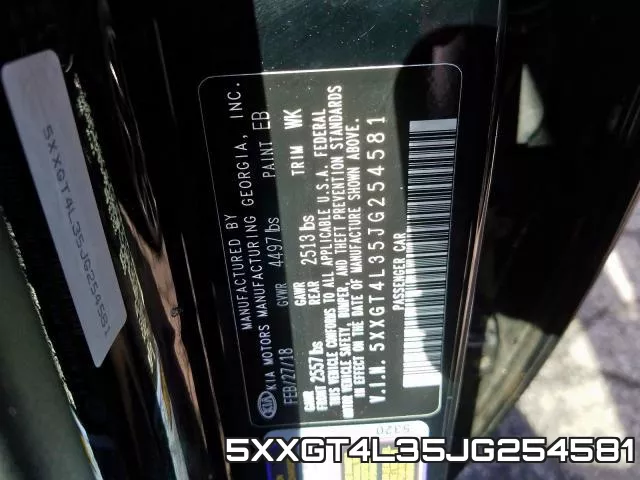 5XXGT4L35JG254581 фото 2