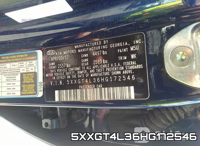 5XXGT4L36HG172546 фото 10