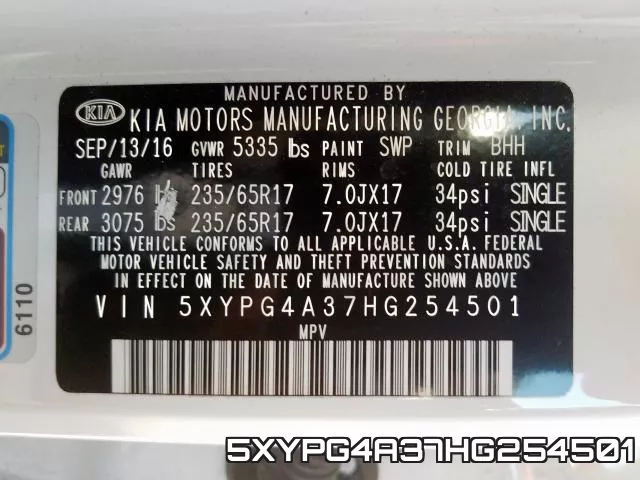 5XYPG4A37HG254501 фото 2