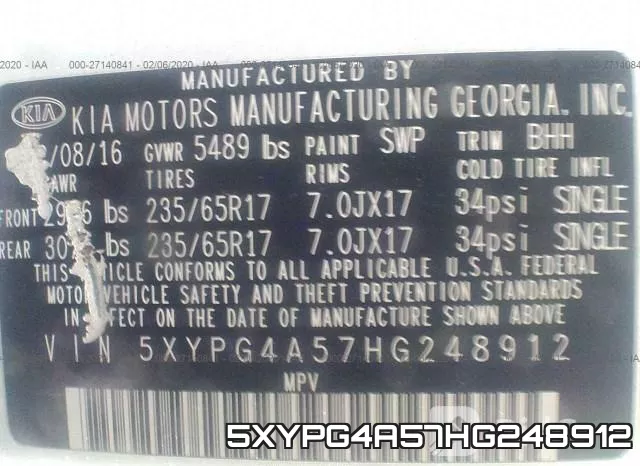 5XYPG4A57HG248912 фото 10