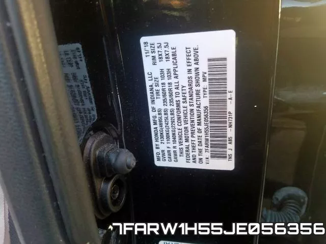7FARW1H55JE056356 фото 2