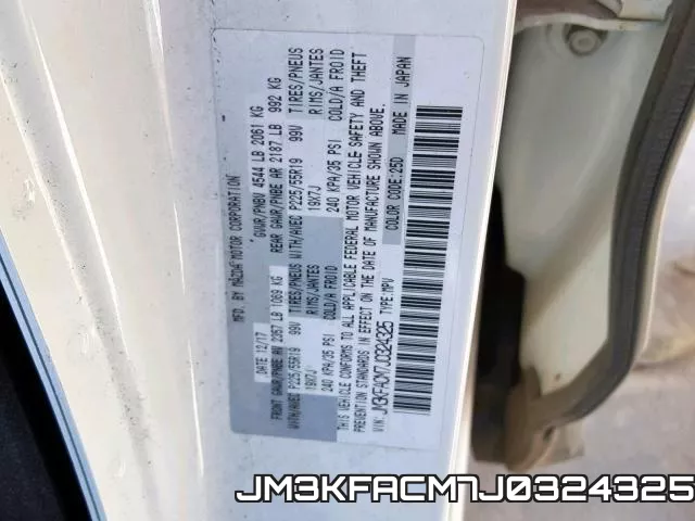JM3KFACM7J0324325 фото 2