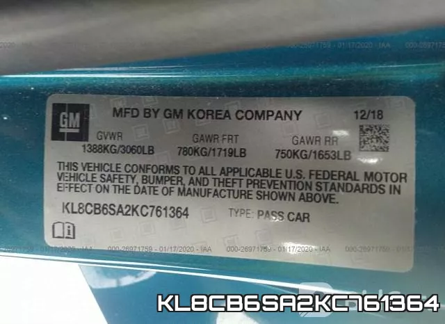 KL8CB6SA2KC761364 фото 10