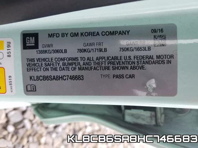 KL8CB6SA8HC746683 фото 2