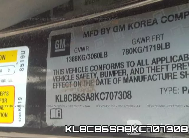 KL8CB6SA8KC707308 фото 10