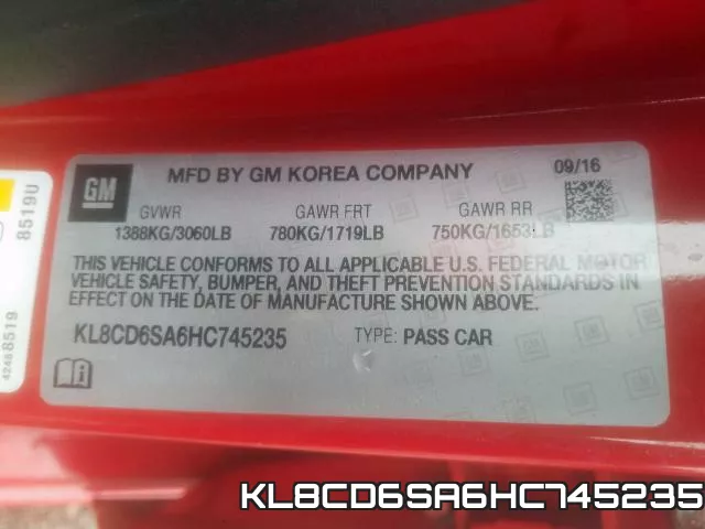 KL8CD6SA6HC745235 фото 2