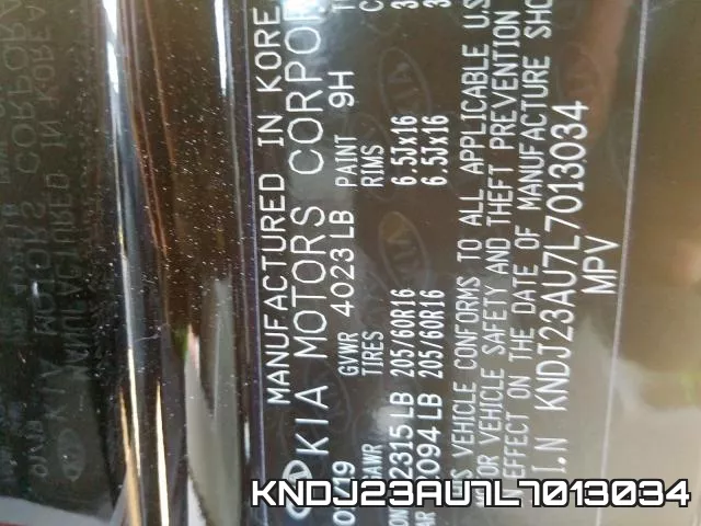 KNDJ23AU7L7013034 фото 2
