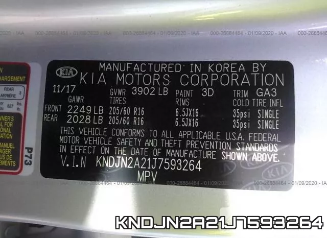 KNDJN2A21J7593264 фото 10