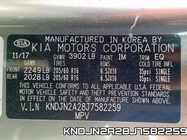 KNDJN2A28J7582259 фото 2