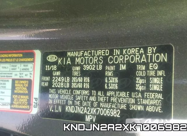 KNDJN2A2XK7006982 фото 10