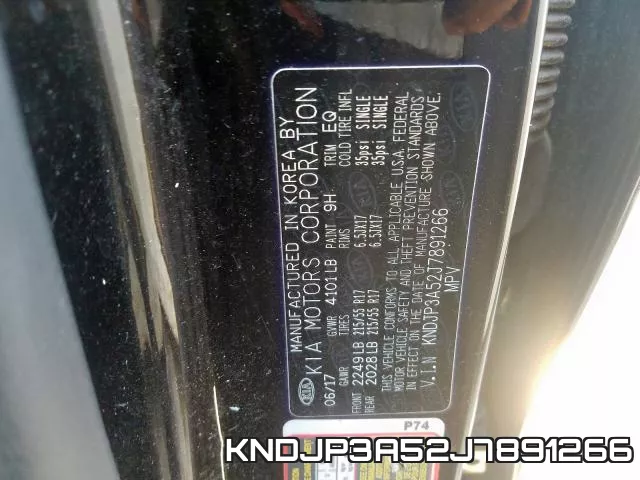 KNDJP3A52J7891266 фото 2