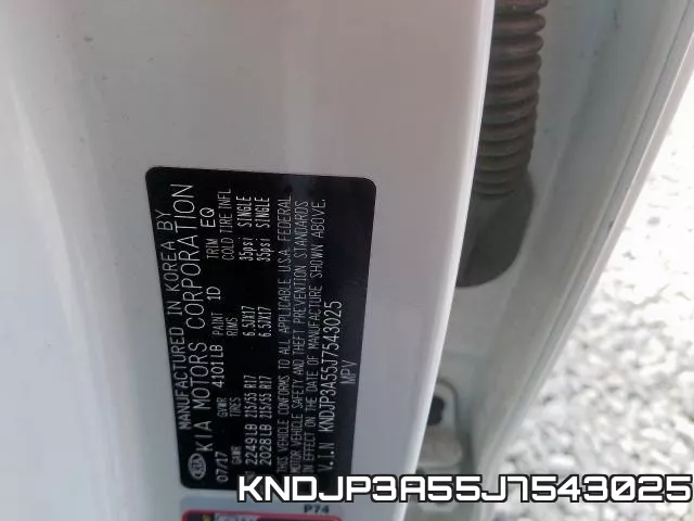 KNDJP3A55J7543025 фото 2