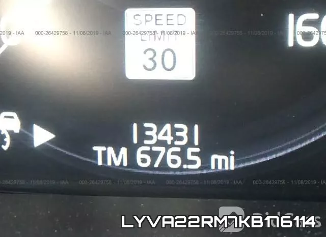 LYVA22RM7KB176114 фото 8