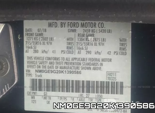 NM0GE9G20K1390586 фото 10