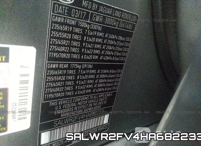 SALWR2FV4HA682233 фото 10