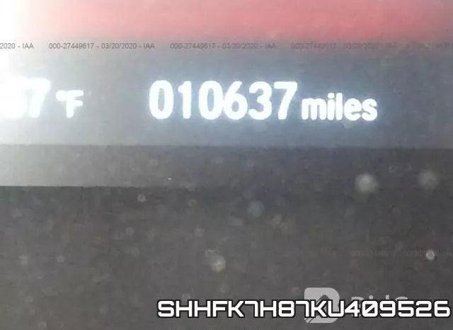 SHHFK7H87KU409526 фото 8