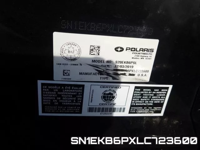 SN1EKB6PXLC723600 фото 2