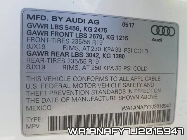 WA1ANAFY7J2016947 фото 2