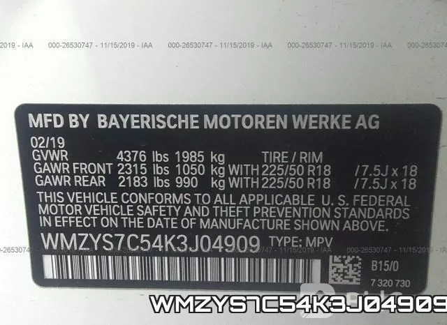WMZYS7C54K3J04909 фото 10