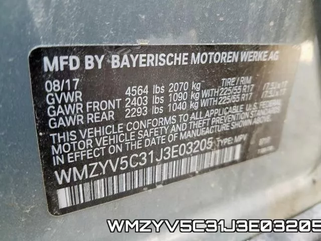 WMZYV5C31J3E03205 фото 2
