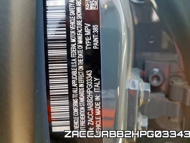 ZACCJABB2HPG03343 фото 2