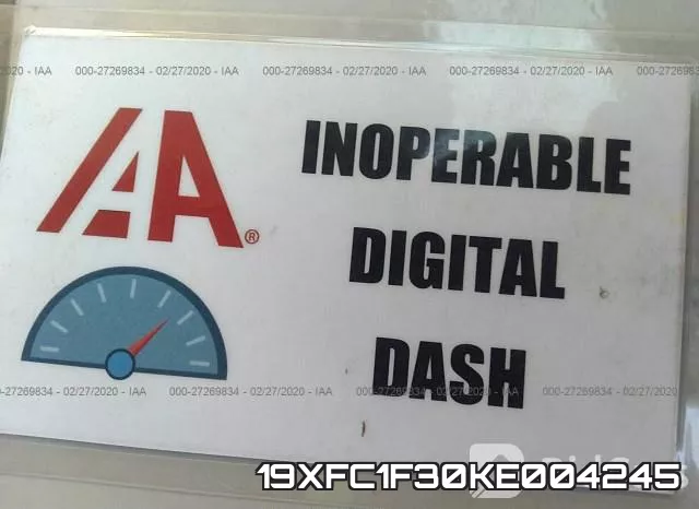 19XFC1F30KE004245 фото 8