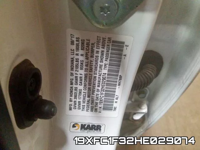 19XFC1F32HE029074 фото 2