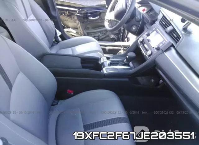 19XFC2F67JE203551 фото 6