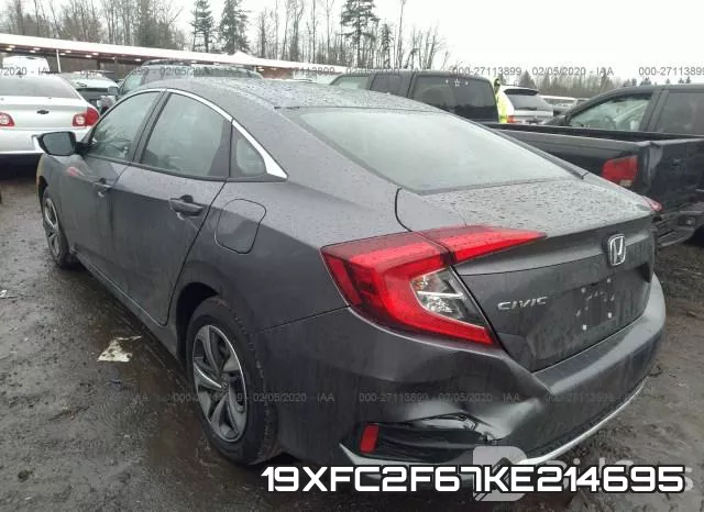 19XFC2F67KE214695 фото 4