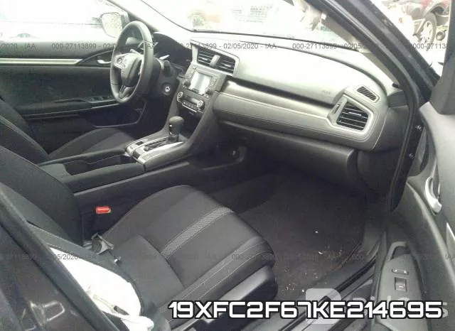 19XFC2F67KE214695 фото 6