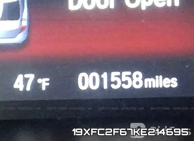 19XFC2F67KE214695 фото 8