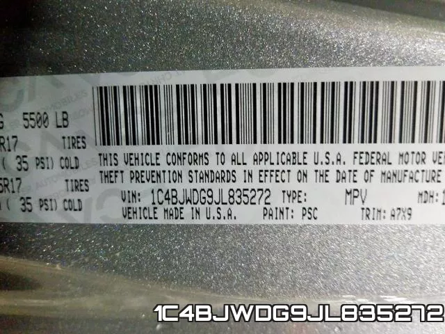 1C4BJWDG9JL835272 фото 2