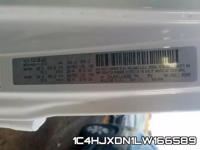 1C4HJXDN1LW166589 фото 2