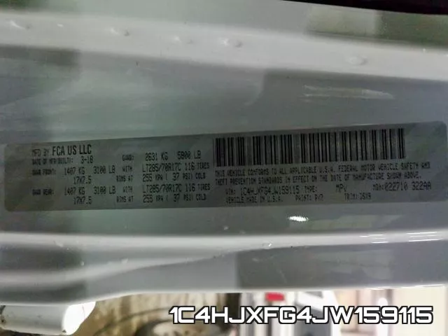 1C4HJXFG4JW159115 фото 2