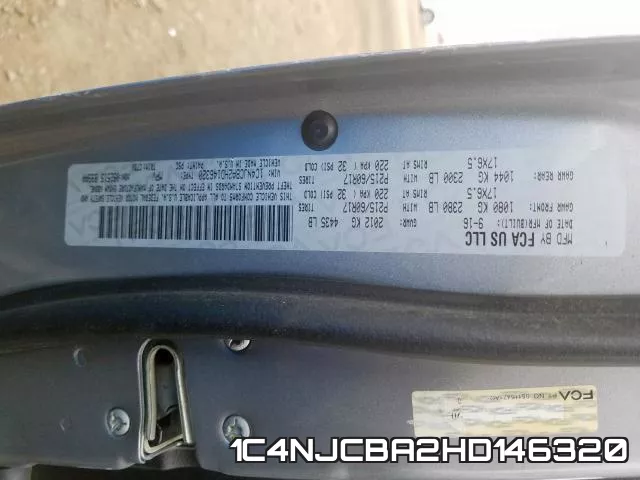 1C4NJCBA2HD146320 фото 2