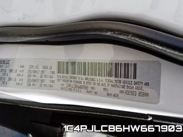 1C4PJLCB6HW667903 фото 2