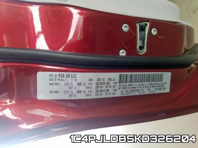 1C4PJLDB5KD326204 фото 2